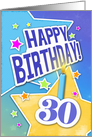 30th Happy Birthday Milestone card