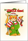 Jingle Time Christmas Kitty card