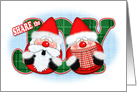 Share the Joy Santa Pair card