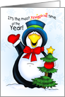 Magical Christmastime Penguin card