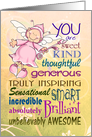 Positively Sweet Pixie Thoughts card