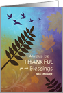 Always Thankful Autumn Blessings card