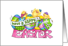 Happy Easter Chicks card