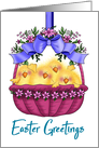 Easter Greetings Chicks card