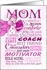Pixie Words for My Mom on Mother’s Day card