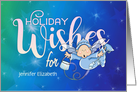Personalized Holiday Wishes Pixie card