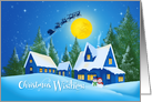 Christmas Wishes Snow Scene card