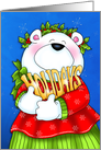 Embrace the Holidays Bear card