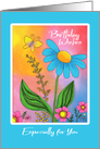 Birthday Wishes Flower Garden card