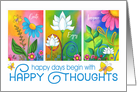 Happy Days Happy Thoughts card
