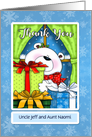 Personalized Thank You Holiday Bear card
