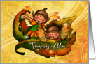 Thinking of You Autumn Fairies Hapy Day card