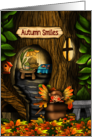 Autumn Smiles Fairy House card