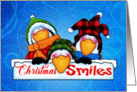 Christmas Smiles Penguin Trio card