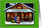 Holiday Home Carol Mice Personalize card