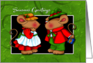 Friendly Season’s Greetings Mice card