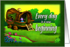 New Beginnings Meadow Bug Scene card