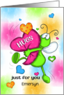 Thinking of You Bug Hugs Customized card