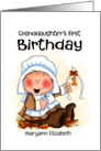 Grandson Pilgrim First Birthday Thanksgiving Personalized card