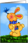 Sunny Bunny Butterfly Cheer card