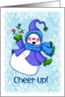 Cheer Up Dancing Snowman card