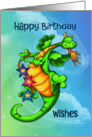 Birthday Wishes Magical Dragon card