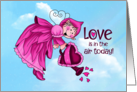 Love in the Air Flying Pink Fairy card