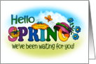Waiting for Spring Hello card