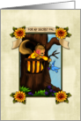 Secret Pal Squirrel in a Tree card