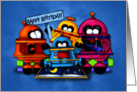Birthday Wishes Robot Group card
