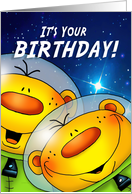 Outer Spaced Birthday card