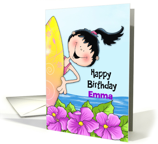 Surfin' Girl Birthday card (1387108)