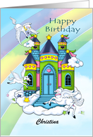 Winged Horse Castle card