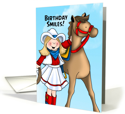 Cowgirl Birthday card (1387252)