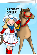 Cowgirl Birthday card