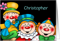 Clowning Around card