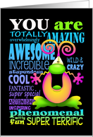 Shout it Out for Awesome You card