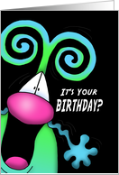 Awesome and Crazy Birthday card