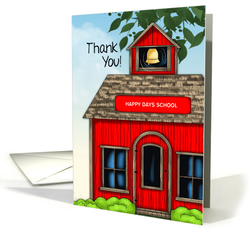 Thanks from the Little Red Schoolhouse card (1387916)