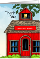 Thanks from the Little Red Schoolhouse card
