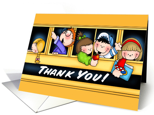 Thanks for the Ride School Bus card (1387922)
