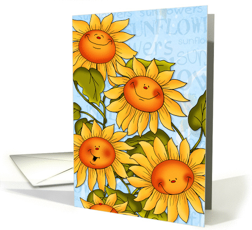 Happy and Sunny Sunflower Smiles card (1388032)