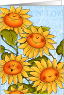 Happy and Sunny Sunflower Smiles card