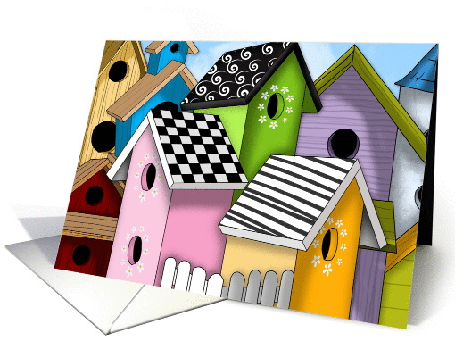 New Family Birdhouse Welcome card (1388062)