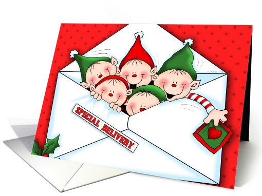 Special Delivery Christmas Elves card (1388294)