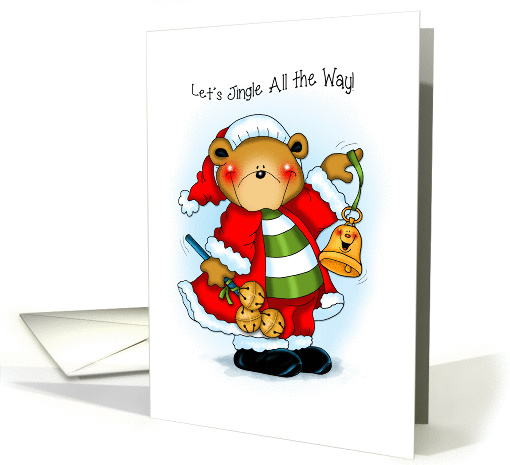 Let's Go Jingling with a Santa Bear card (1388322)