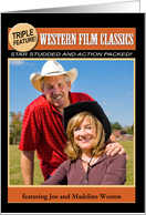Western Film Classic Poster Photo Card Anniversary card