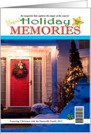 Holiday Memories Mock Magazine Cover Photo Card