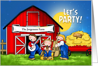 Harvest Fall Festival Party Barn Invitation card