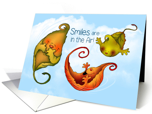 Falling Giggles in the Air card (1398436)